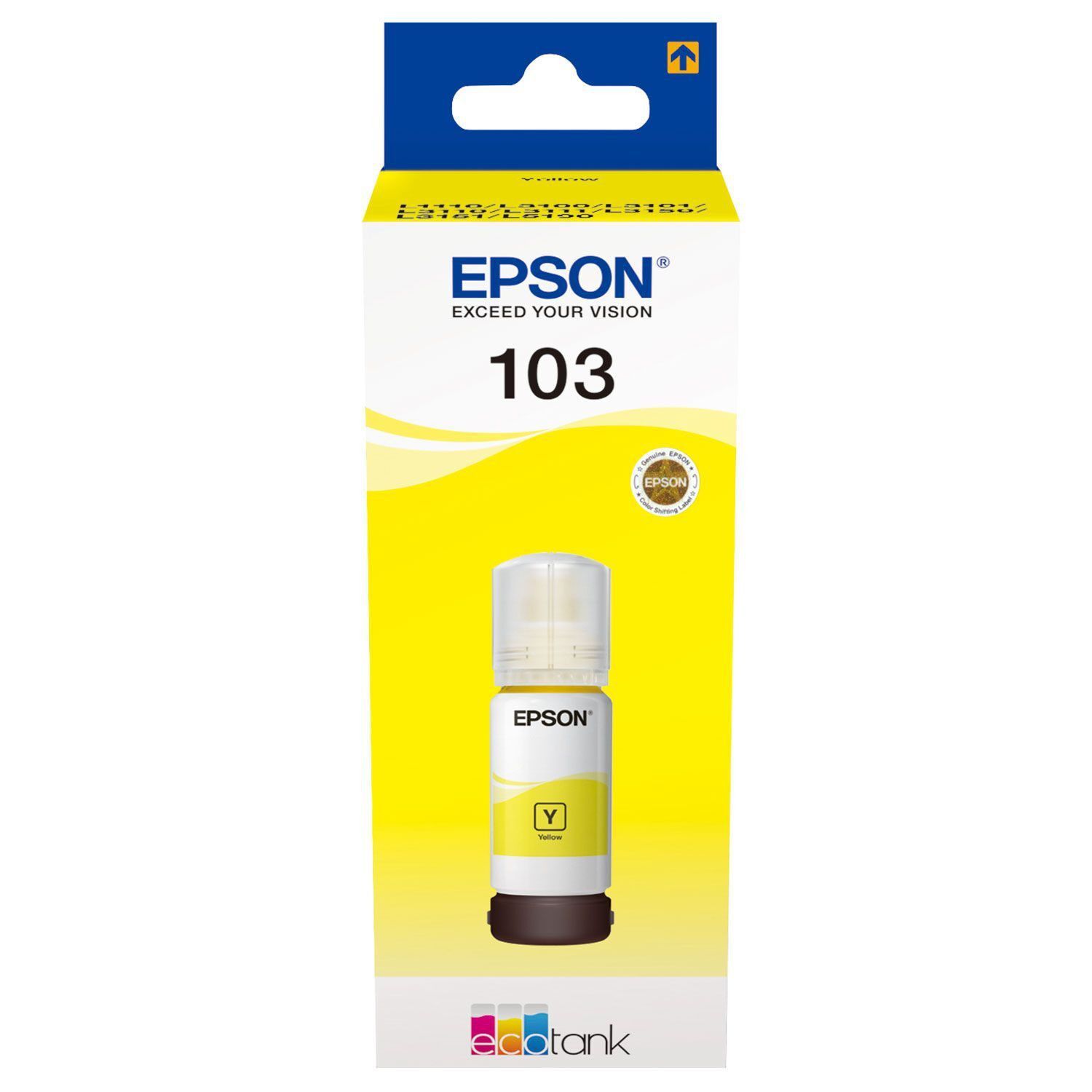 Оригінальне чорнило Epson (103) L3100/L3101/L3110/L3150 (Yellow) 65ml (C13T00S44A) | Купити в інтернет магазині