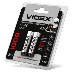 rechar Videx HR06 (AA) 1000 (2шт) | Купити в інтернет магазині