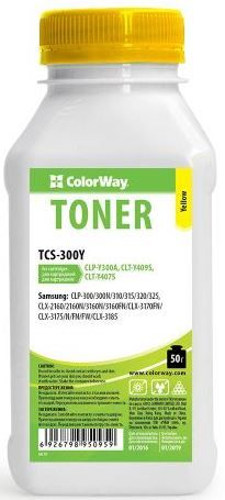 Тонер ColorWay (TCS-300Y) Yellow 50g для Samsung CLP-300/310/320/325 | Купити в інтернет магазині
