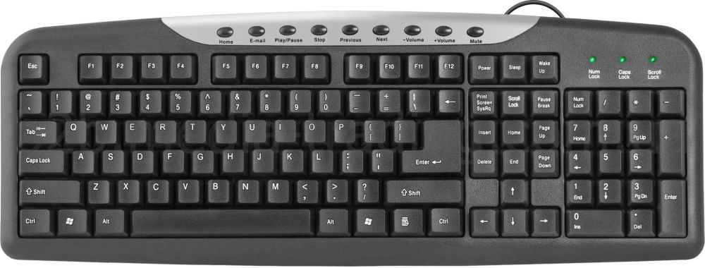 Клавіатура провідна Defender HM-830 USB Black | Купити в інтернет магазині
