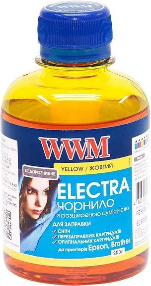 Чорнило WWM EU/Y Epson Electra (Yellow) 200ml | Купити в інтернет магазині