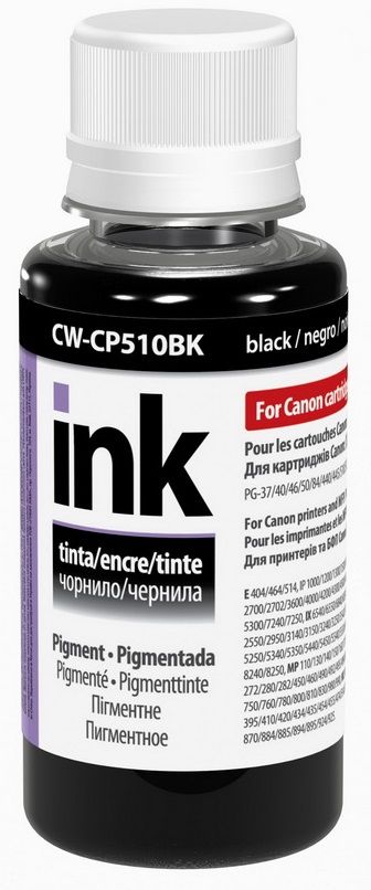 Пігментне чорнило ColorWay CW-CP510BK Canon MP230/MP250 /MP280/IP1000/MG2440 (Black Pigment) 100ml | Купити в інтернет магазині
