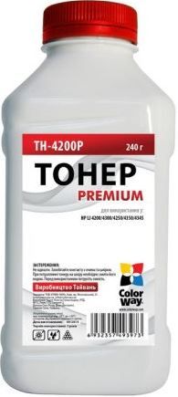 Тонер ColorWay (TH-4200P) 240g для HP LJ 4200/4250/4300/4350 Premium | Купити в інтернет магазині