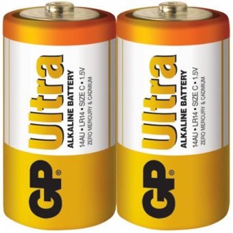 Батарейка щелочная GP Ultra LR20 D (2шт/уп)