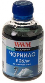 Чорнило WWM E26/BP Epson Stylus XP100/XP320/XP422/XP520/XP600 (Black Pigment) 200ml
