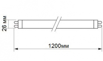 Светодиодная LED лампа Videx 1,2м G13 18W 6200K, T8