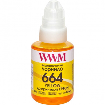 Чернила WWM 664 для Epson L100/200/L300/L500 (Yellow) 140ml