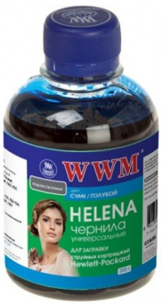 Чорнило WWM HU/C HP Helena (Cyan) 200ml