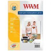Фото Сублимационная бумага WWM A3 (20л) 100г/м2 купить в MAK.trade