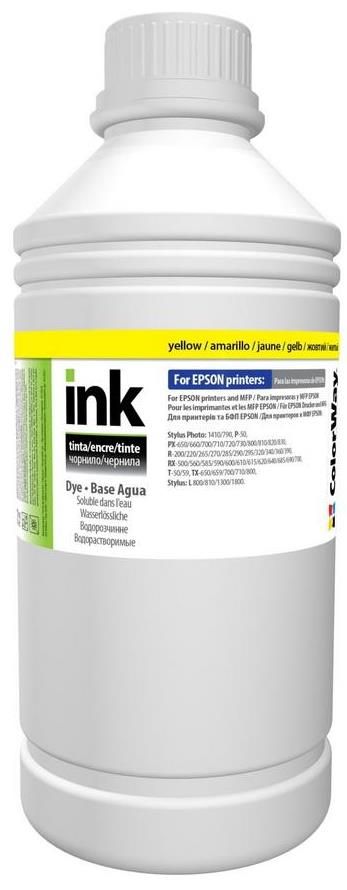 Сублімаційне чорнило ColorWay Epson (Yellow) 1000ml CW-ES500Y