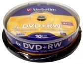 Фото DVD+RW Verbatim 4,7Gb (box 10) 4x купить в MAK.trade
