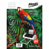 Фото Самоклеющаяся плёнка Magic для Струйной печати Белая A4 (10л) 75мкм купить в MAK.trade