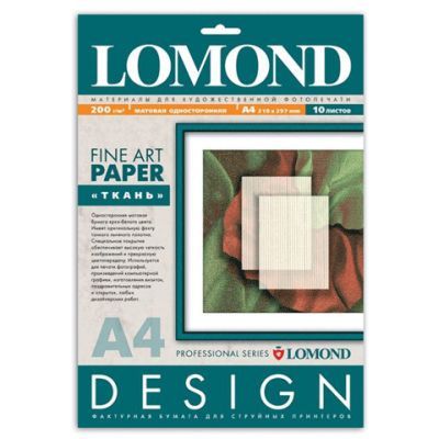 Lomond А4 (10л) 200г/м2 матовий фотопапір фактура (Тканина) | Купити в інтернет магазині