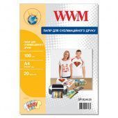 Фото Сублимационная бумага WWM A4 (20л) 100г/м2 купить в MAK.trade