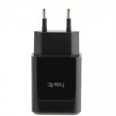 Фото Сетевое зарядное устройство HAVIT HV-H140 Dual usb charger  2.4 A Black купить в MAK.trade