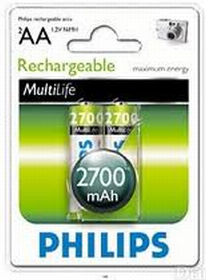 Акумулятор Philips R6 Ni-MH 2700mAh (2шт/уп) | Купити в інтернет магазині