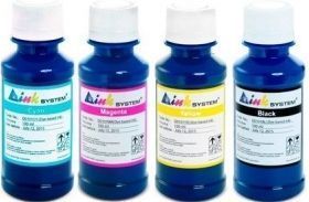 Комплект чернил InkSystem Epson L110/L210/L355/SX130/ CX4300 (B/C/M/Y) 4x100ml