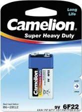 Батарейка Camelion Blue 6F22 (10шт/уп) 9V Крона | Купити в інтернет магазині