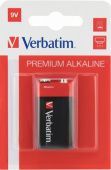 Фото Батарейка Verbatim 6LF22 Alkaline (1шт/уп) 9V Крона купить в MAK.trade