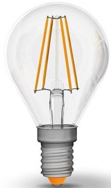 Світлодіодна LED лампа VIDEX Filament E14 4W 4100K, G45F (нейтральний) | Купити в інтернет магазині