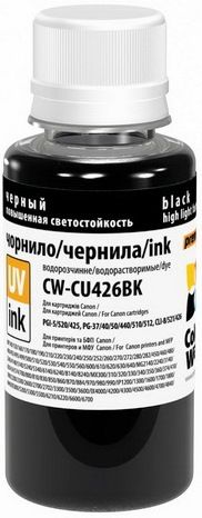 Чорнило ColorWay Canon MP230/MP250/MP280/IP1800/IP2700 CU426 (Black) світлостійкі 100ml CW-CU426BK | Купити в інтернет магазині