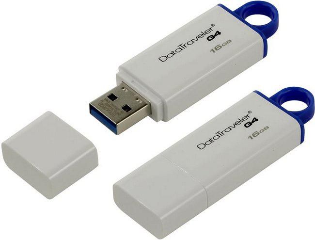 Flash-пам'ять Kingston DataTraveler DTIG4 16Gb USB 3.0 Blue | Купити в інтернет магазині