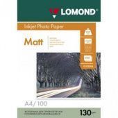 Фото Lomond A4 (100л) 130г/м2  двухсторонняя матово-матовая фотобумага купить в MAK.trade