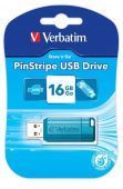Фото Flash-память Verbatim PinStripe 16Gb USB 2.0 Blue купить в MAK.trade