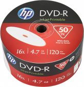 Фото DVD-R Hewlet Packard 4,7Gb (bulk 50) 16x Printable купить в MAK.trade