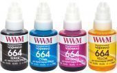 Фото Комплект чернил WWM 664 Epson L100/L200/L300/L500 (B/C/M/Y) 4x140ml купить в MAK.trade
