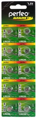 Батарейка Perfeo AG4 (LR626) Alkaline (10шт/уп) 1.5V | Купити в інтернет магазині
