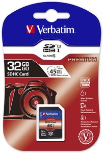 картка пам'яті VERBATIM SDHC 32 GB (CLASS 10)