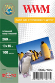 Фото WWM 10х15 (100л) 260г/м2 Сатин полуглянец фотобумага купить в MAK.trade