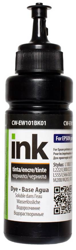 Чорнило ColorWay CW-EW101BK Epson L100/L110/L200/L210/L355 (Black) 100ml | Купити в інтернет магазині