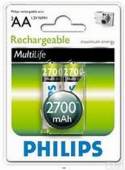 Фото Аккумулятор Philips R6 Ni-MH 2700mAh (2шт/уп) купить в MAK.trade