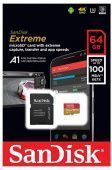 Фото карта памяти SANDISK microSDXC 64GB EXTREME A1 card Class 10 UHS 3 купить в MAK.trade