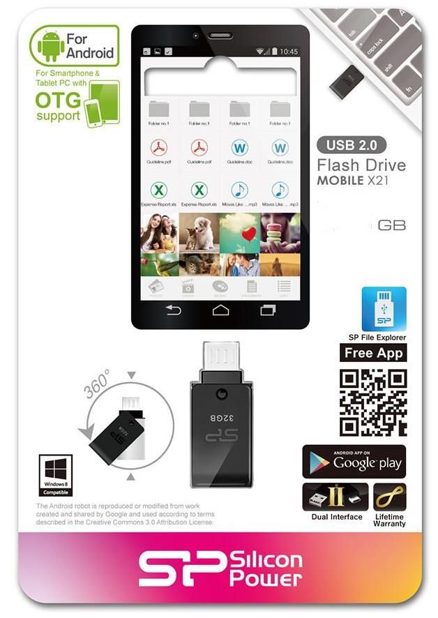 флеш-драйв SILICON POWER Mobile X21 32GB | Купити в інтернет магазині