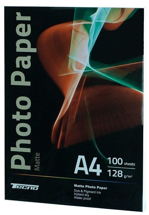 Tecno A4 (100л) 128г/м2 матовий фотопапір