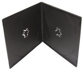 VCD box/2 black 7mm глянец (10шт/уп)
