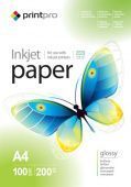 Фото PrintPro A4 (100л) 200г/м2 глянцевая фотобумага купить в MAK.trade