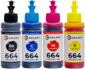 Фото Комплект чернил GALAXY 664 для Epson (B/C/M/Y) 4x100ml купить в MAK.trade