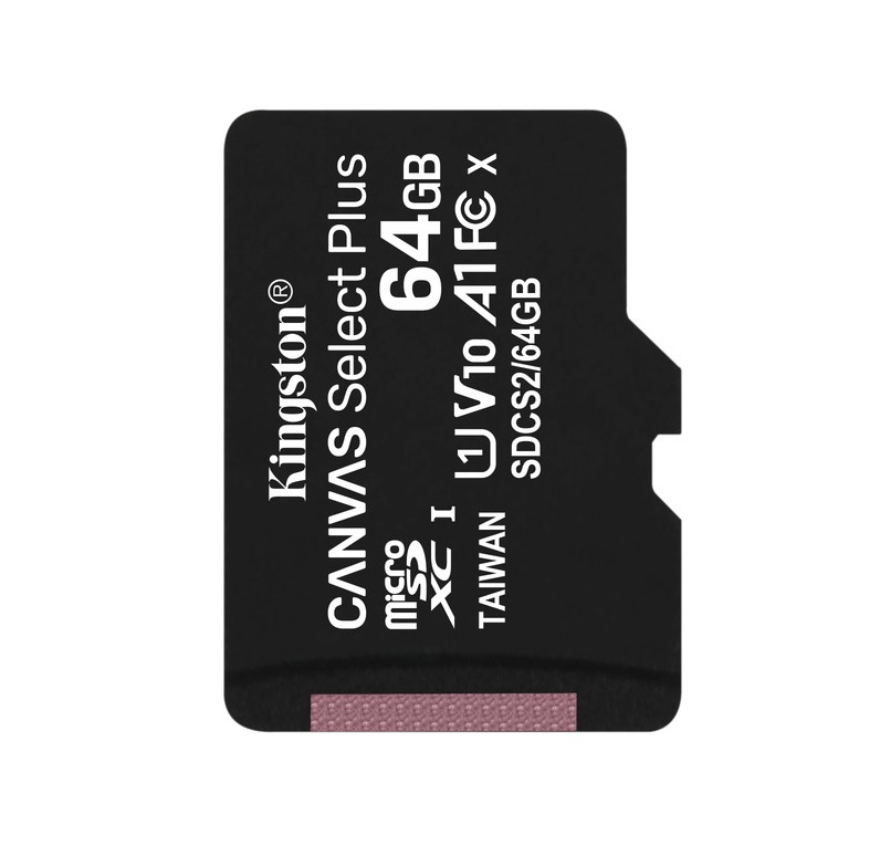 Карта пам'яті Kingston Canvas Select microSDXC 64 GB Class 10 no adapter | Купити в інтернет магазині