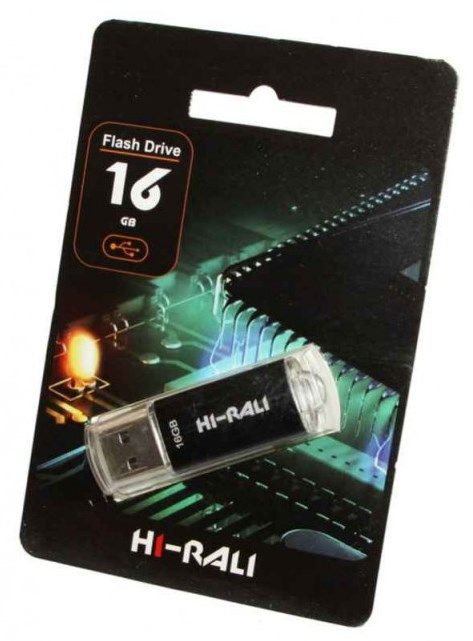 Flash-пам'ять Hi-Rali Rocket series Black 16Gb USB 2.0 | Купити в інтернет магазині