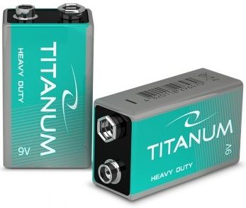 Батарейка Titanum 6F22 (10шт/уп) 9V Крона | Купити в інтернет магазині