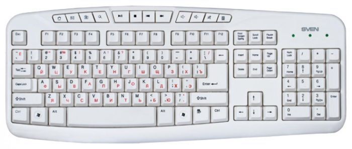 Клавіатура SVEN Comfort 3050 USB White | Купити в інтернет магазині