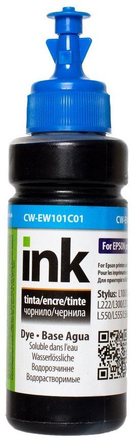 Чорнило ColorWay CW-EW101C Epson L100/L110/L200/L210/L355 (Cyan) 100ml | Купити в інтернет магазині