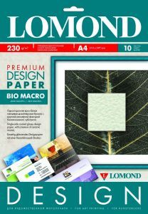Lomond А4 (10л) 230г/м2 глянсовий фотопапір фактура (Біо Макро)