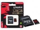 Фото Карта памяти Kingston microSDXC 128GB Class 10 UHS-I U3 + SD adapter 100MbS купить в MAK.trade