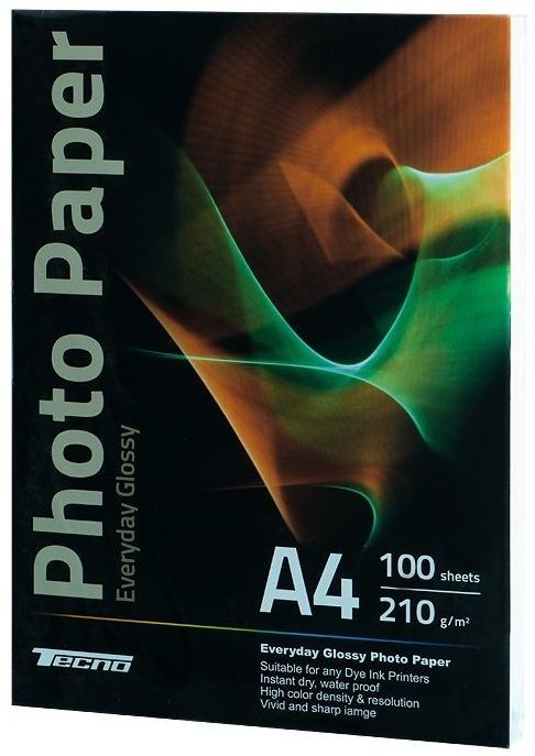 Tecno А4 (100л) 210г/м2 глянсовий фотопапір
