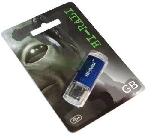 Flash-пам'ять Hi-Rali Rocket series Blue 16Gb USB 2.0 | Купити в інтернет магазині